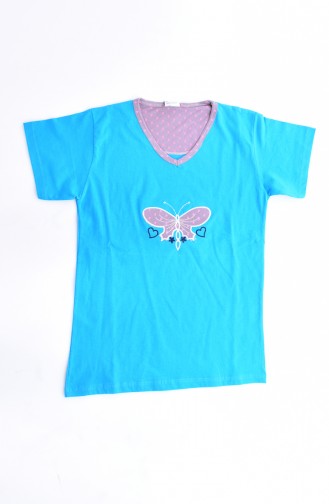 Ensemble Pyjama Pour Femme 2060-04 Turquoise 2060-04