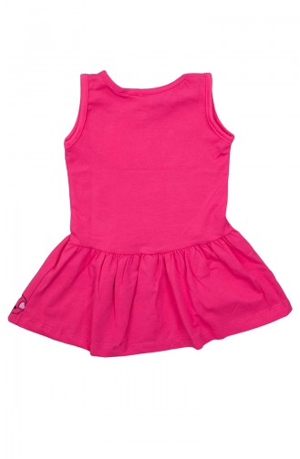 Robe Enfant a Motifs Happy SFM802FSY Fushia 802FSY