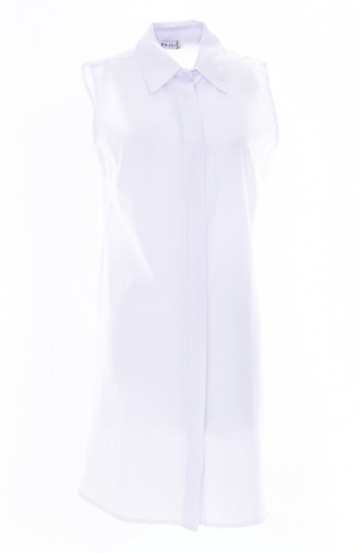 Chemise Sans Manches 8060E-02 Blanc 8060E-02