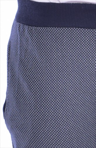 Pantalon Survêtement a Lacets 10052-02 Bleu Marine 10052-02