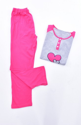 Women´s Pajamas Suit  2010K-03 Fuchsia 2010K-03