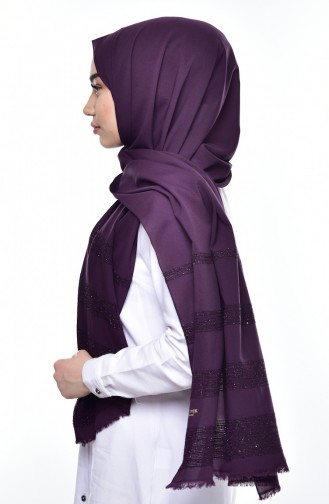Dark Purple Sjaal 12