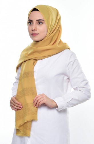 Dark Yellow Shawl 04