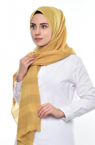 Dark Yellow Shawl 04