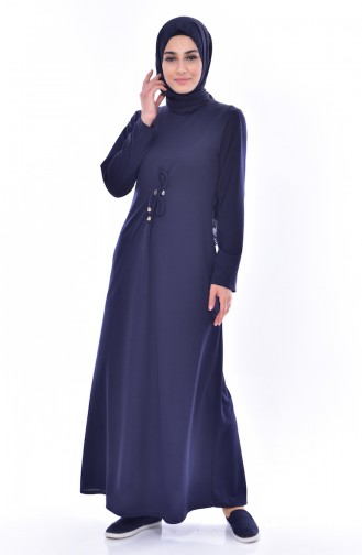 بوجليم  فستان بتصميم حزام للخصر 1152-02 لون كحلي 1152-02