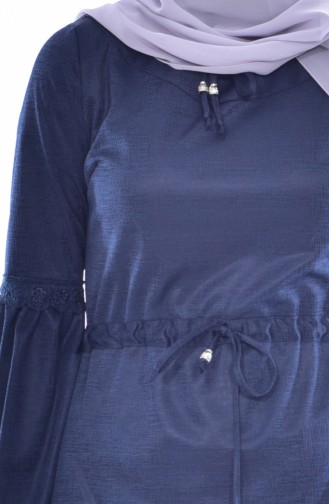 فستان بتفاصيل من الدانتيل  1184-05