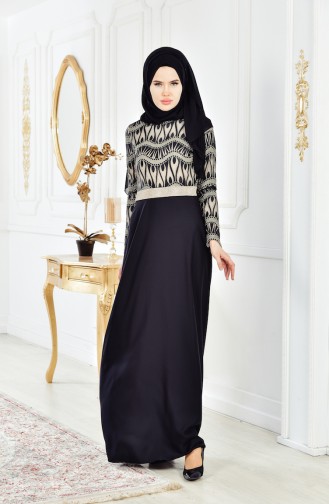 Coral Hijab Evening Dress 2297-02