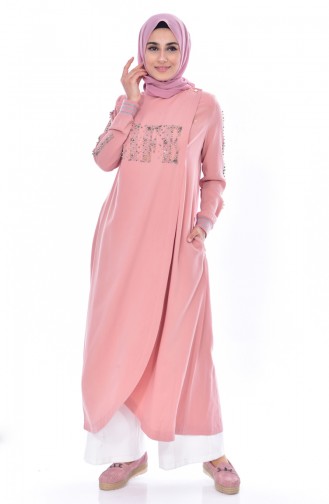 Abaya İmprimée de Pierre 35821-04 Poudre 35821-04