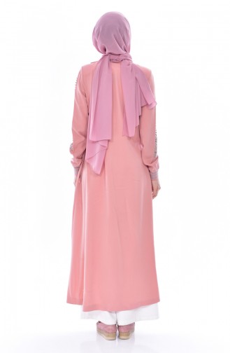 Abaya İmprimée de Pierre 35821-04 Poudre 35821-04