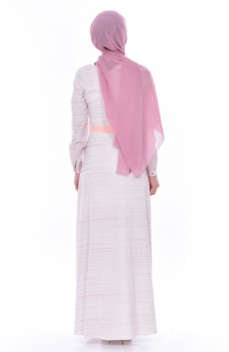 Powder Hijab Dress 2910-01