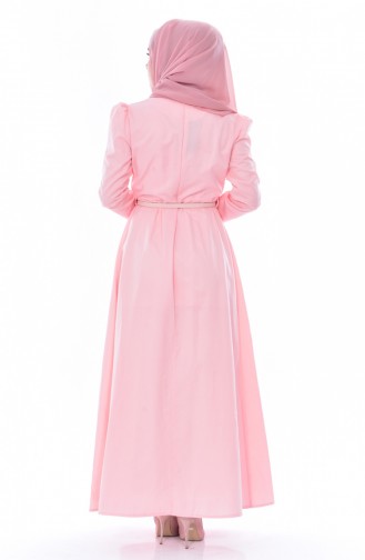 توبانور فستان بتصميم حزام للخصر 3020-13 لون وردي 3020-13