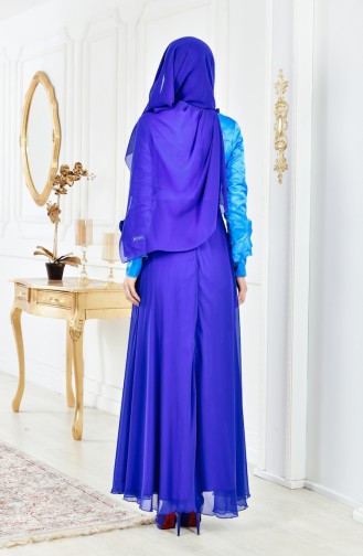 فستان شيفون بتصميم مميز  2313-04