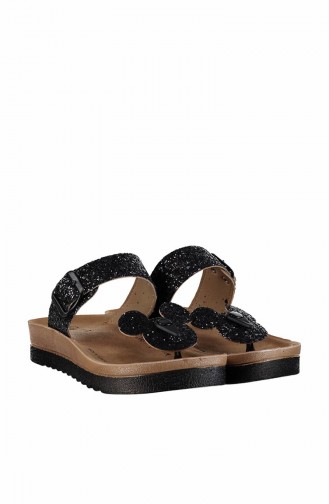 Black Summer Slippers 4804-18-10
