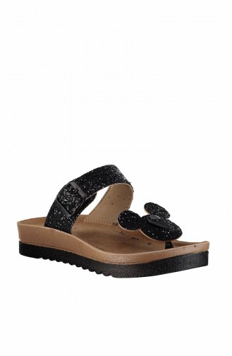 Black Summer Slippers 4804-18-10