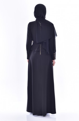 Black İslamitische Jurk 2236-04