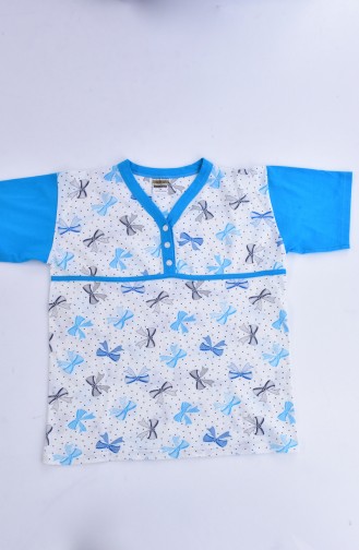 Patterned Women´s Pajamas Suit1020-02 Turquoise 1020-02