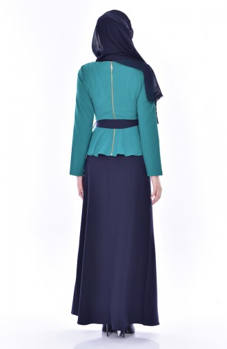 Ensemble Deux Pieces Blouse Jupe 2200-05 Vert 2200-05