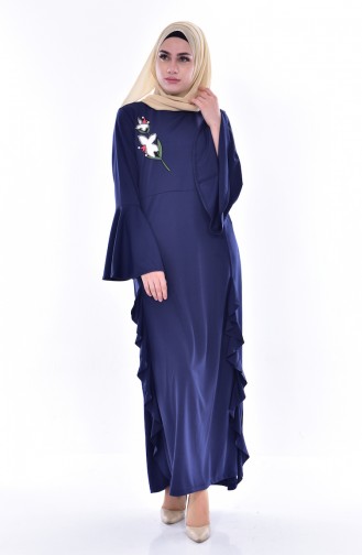 فستان أزرق كحلي 1364-04