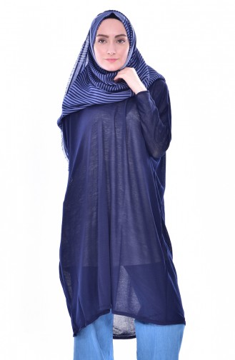 Bat Sleeve Tunic 40014-02 Navy Blue 40014-02