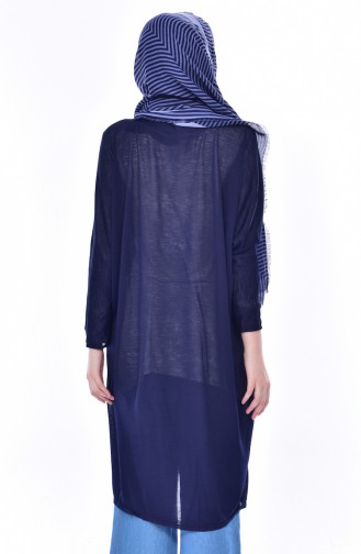 Bat Sleeve Tunic 40014-02 Navy Blue 40014-02