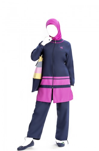 Hijab Badeanzug AR825202-01 Pink 825202-01