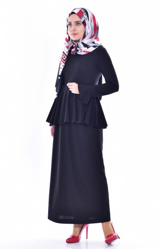 Blouse Skirt Binary Suit 2075-04 Black 2075-04
