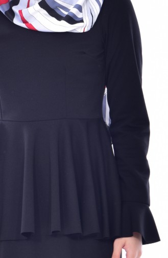 Blouse Skirt Binary Suit 2075-04 Black 2075-04