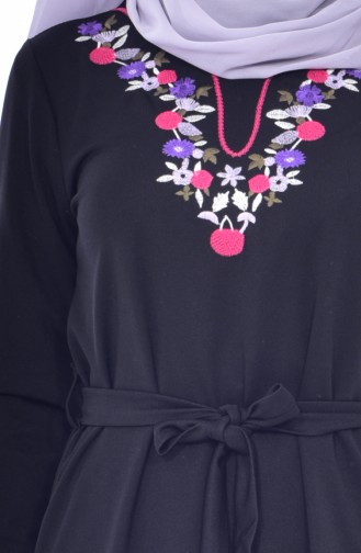 Black Hijab Dress 3852-05