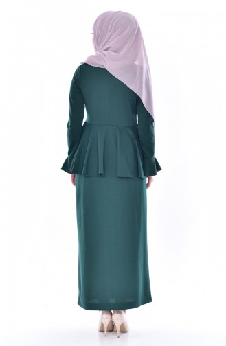 Blouse Skirt Binary Suit 2075-05 Emerald Green 2075-05