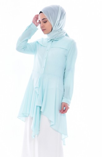 Allerli Asymmetric Tunic 1122-06 Mint Green 1122-06