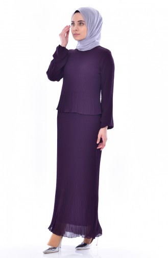 Purple Hijab Dress 1649-02