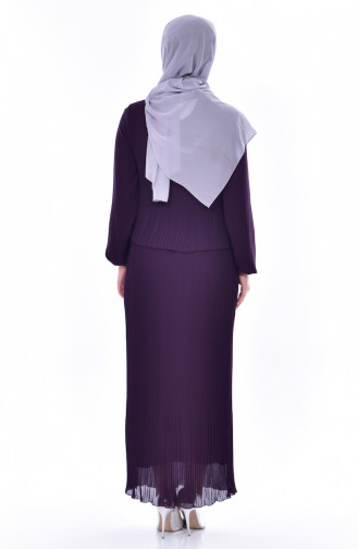 Purple Hijab Dress 1649-02