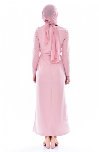 Powder Hijab Dress 3850-07