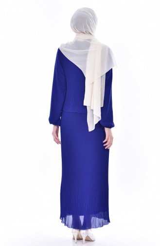 Saxe Hijab Dress 1649-05