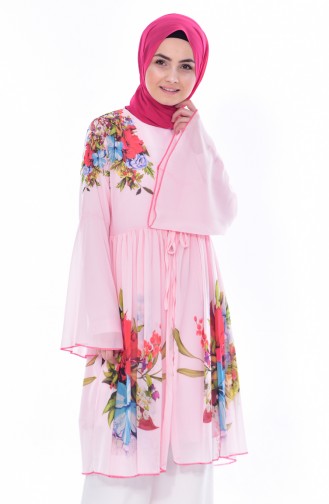 Chiffon Cap Tunic Double Suit 0100-01 CandyPink 0100-01