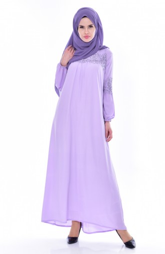 Geschnürtes Kleid 1891-06 Hell Lila 1891-06