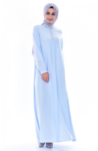 Baby Blue Hijab Dress 1883-01