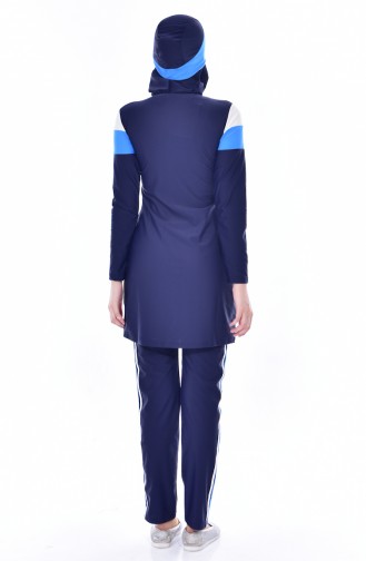 Navy Blue Swimsuit Hijab 1006-01
