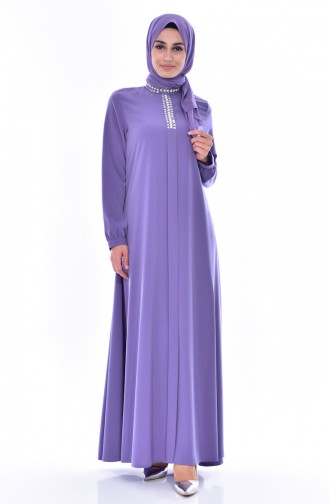 Violet Hijab Dress 1883-07