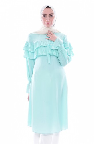 Pleated Tunic 1099-04 Mint Green 1099-04