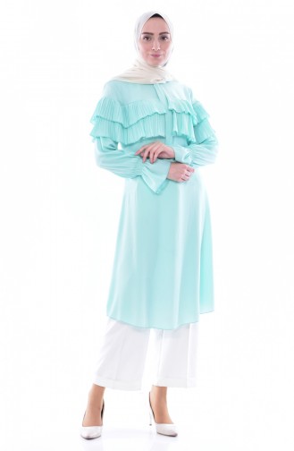 Pleated Tunic 1099-04 Mint Green 1099-04