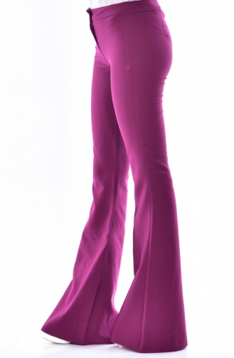 Pantalon Pattes éléphan 3990-15 Plum 3990-15