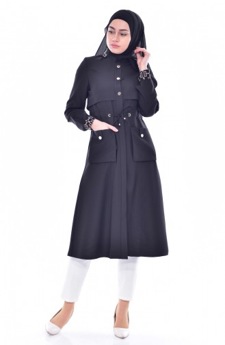 Hooded Laced Cape 1043-01 Black 1043-01