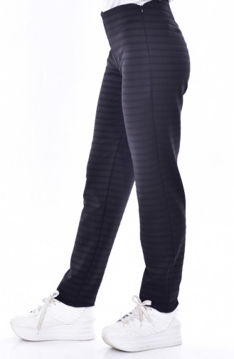 Dar Paça Pantolon 0185-02 Siyah