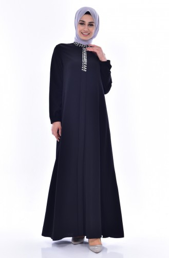 Black Hijab Dress 1883-04