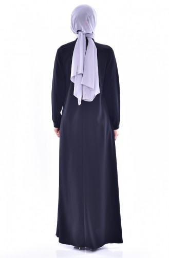 Black Hijab Dress 1883-04