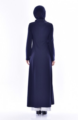 Navy Blue Abaya 1038-01