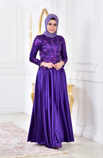 Habillé Hijab Pourpre 0517-01