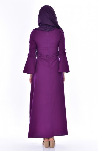 Purple Hijab Dress 8035-05