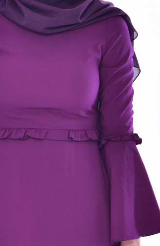 Purple Hijab Dress 8035-05